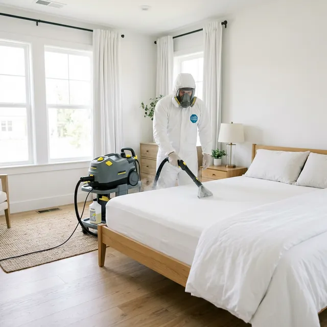 Chambre saine après traitement punaises de lit