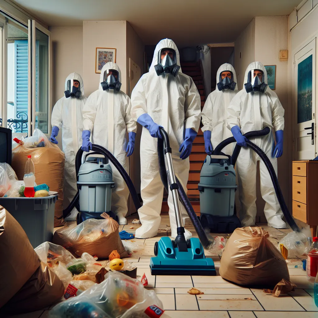 Nettoyage Extrême de Logement avec Déchets Alimentaires à Lyon