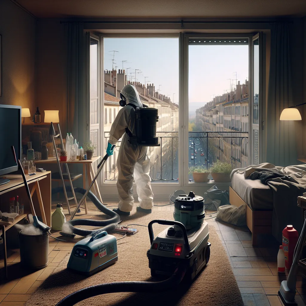 Nettoyage Extrême Logement avec Odeurs de Décomposition à Lyon